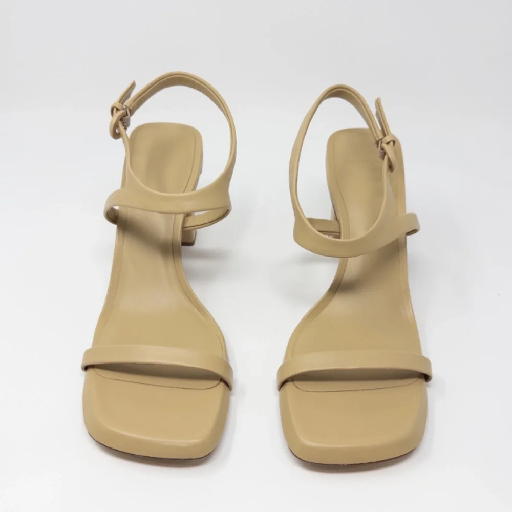 Vince Luella Ankle Strap Sandal Nude Heels Women’s 11 Strappy Sandals - Picture 4 of 7
